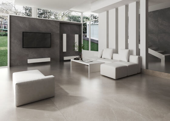 Modern Design Porcelain Indoor Tiles Decoration Beige Floor Tiles Smooth Surface