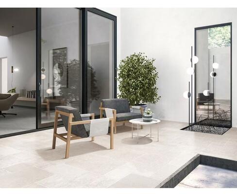 Beige Limestone Pavers Outdoor Temperature And UV Resistance For Long Term Use