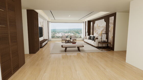 Nogal Golden Oak Spc Tile Flooring With Natural Stone Powder And Eco Friendly Resin