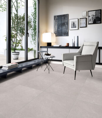 Warm Grey Indoor Tiles For Floor Polished Light Luxury Antique Floor Tiles