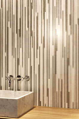 Black And White Mosaic Custom Granite Slab Background Leopard Print For Hotel