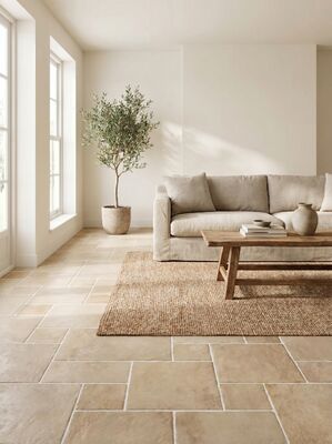 Curved-edge Lame Stone Mixing and laying of 4 different specifications together