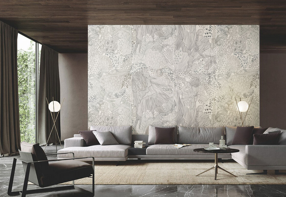 Light Luxury Decorative Stone Panel Jungle Waltz Three In One Modern And Minimalist