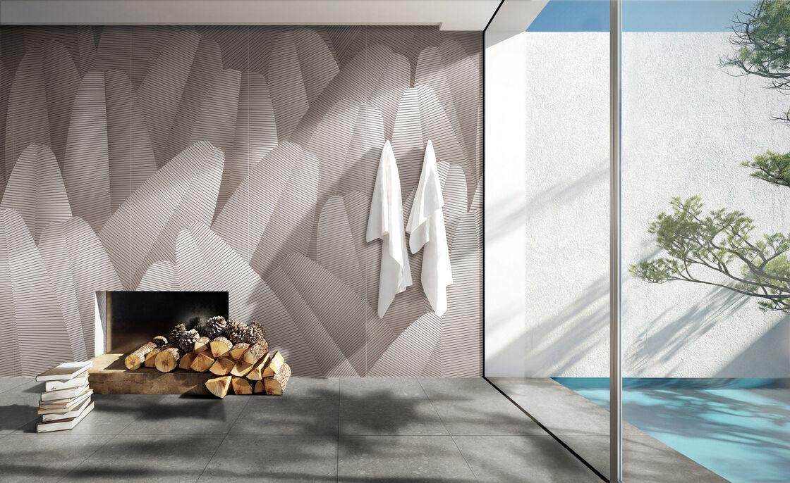 Indoor Decoration Custom Stone Slab 900mmx2700mm Artistic Stone Slab