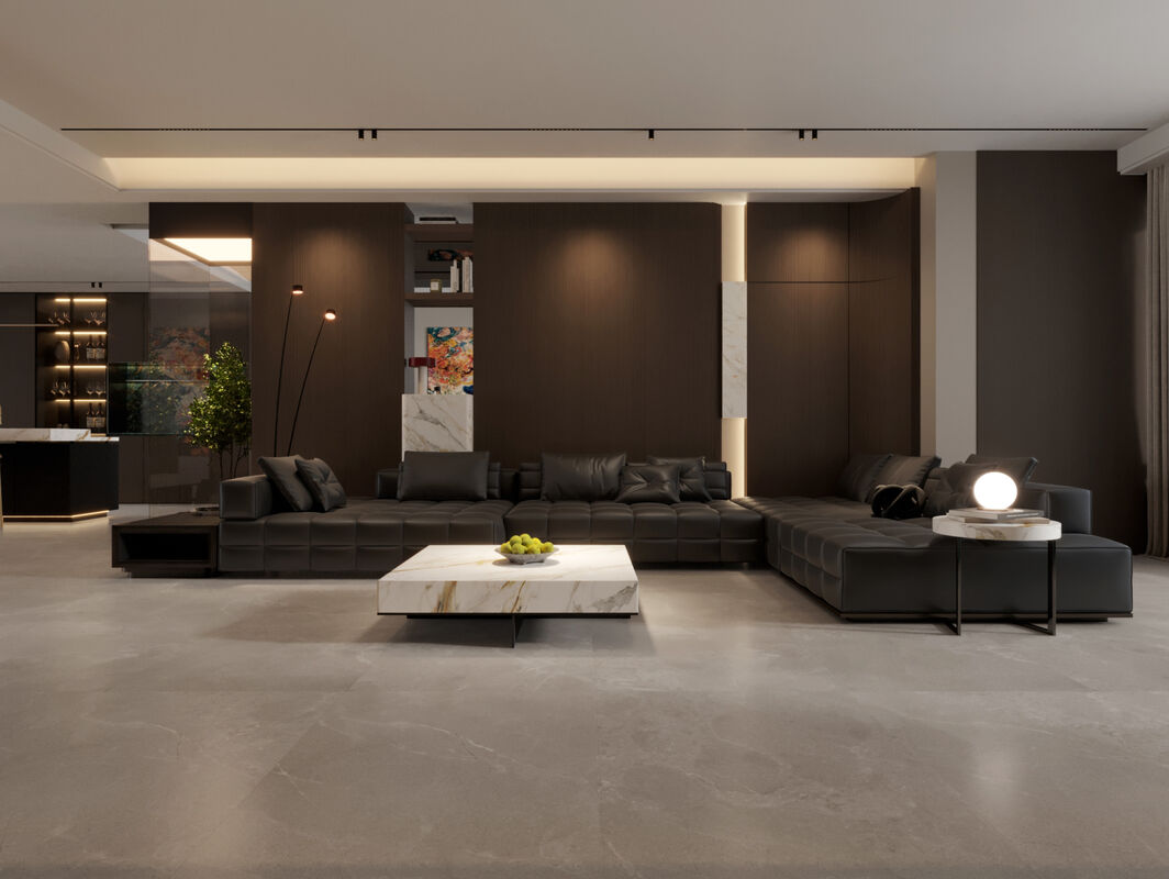 Milk Coffee Modern Living Room Tiles Easy Maintenance Fade Resistant