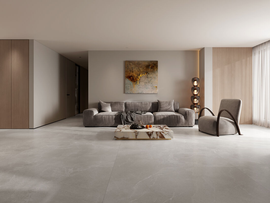 Anti Bacterial Sitting Room Floor Tiles High Density Customised Decoration