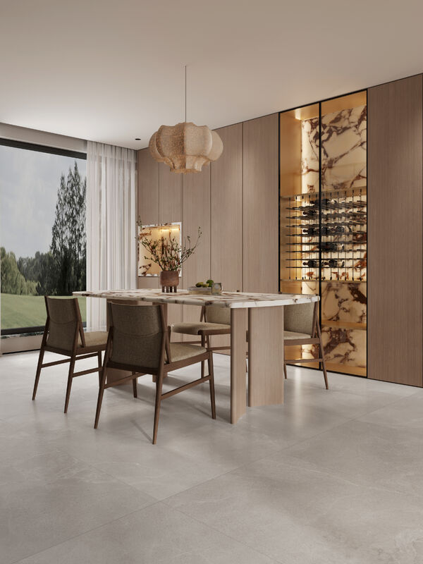 Anti Bacterial Sitting Room Floor Tiles High Density Customised Decoration