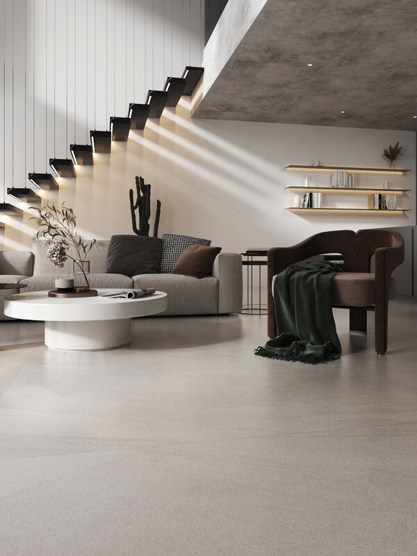 Matera Sandstone Modern Living Room Tiles Light Gray Abrasion Resistant