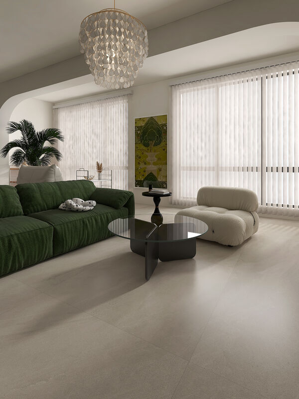 Matera Sandstone Beige Living Room Tiles Abrasion Proof Customizable Color