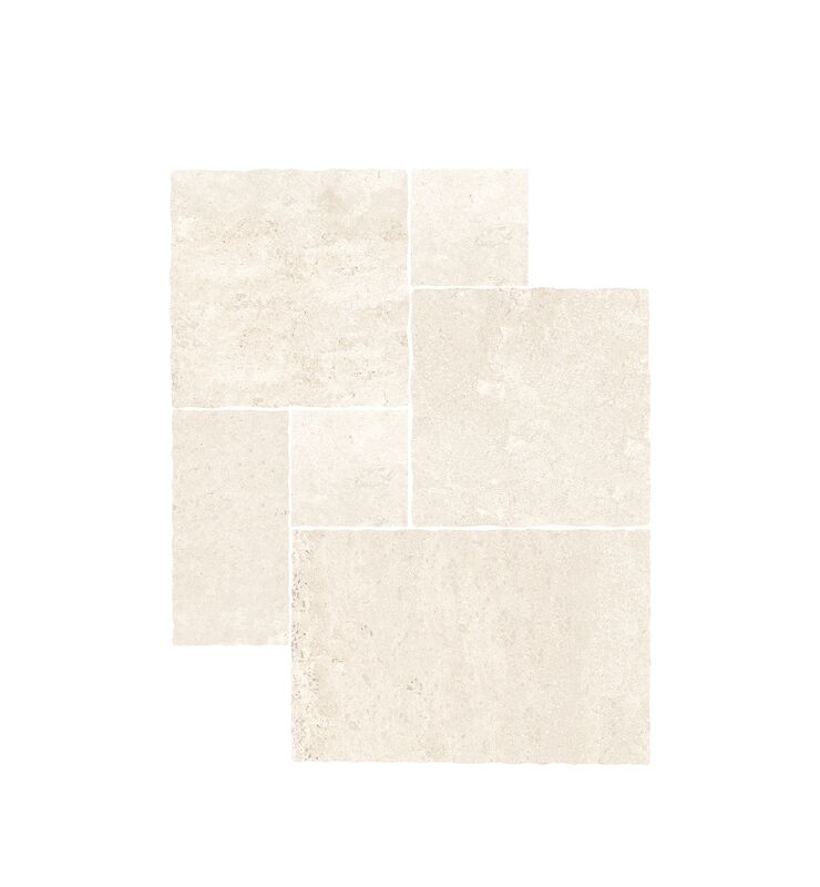 Beige Limestone Pavers Outdoor Temperature And UV Resistance For Long Term Use