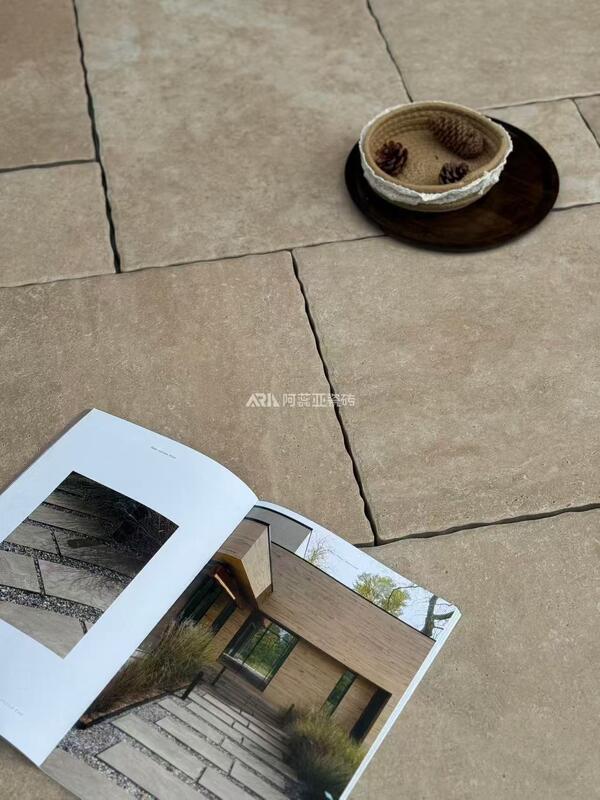 Slip Resistance Outdoor Sandstone Tiles Weather Proof Recyclable And Sustainable