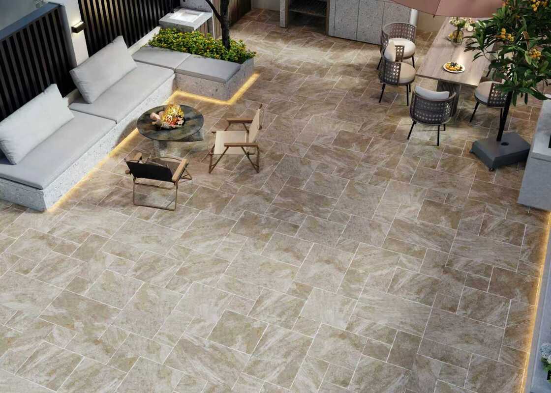 Smooth Surface Limestone Tiles Outdoor Anti Slip For High End Courtyards