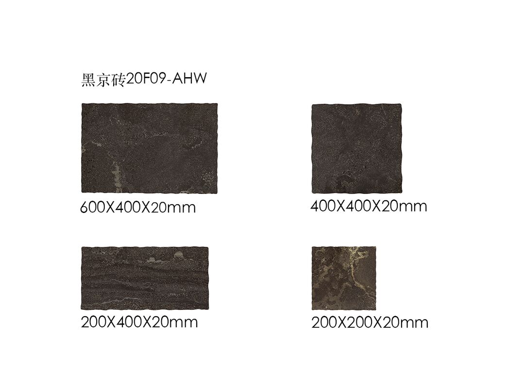 Black Gold Brick Limestone Garden Tiles Easy Cleaning And Maintenance Customizable