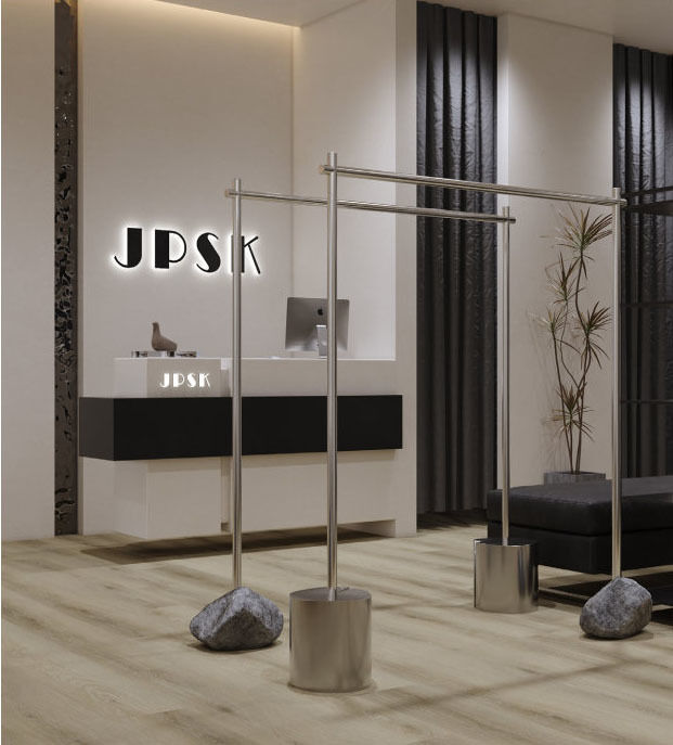 Light Grey Spc Tiles Flooring Mildew Proof Spc Tile Flooring Easy Cleaning