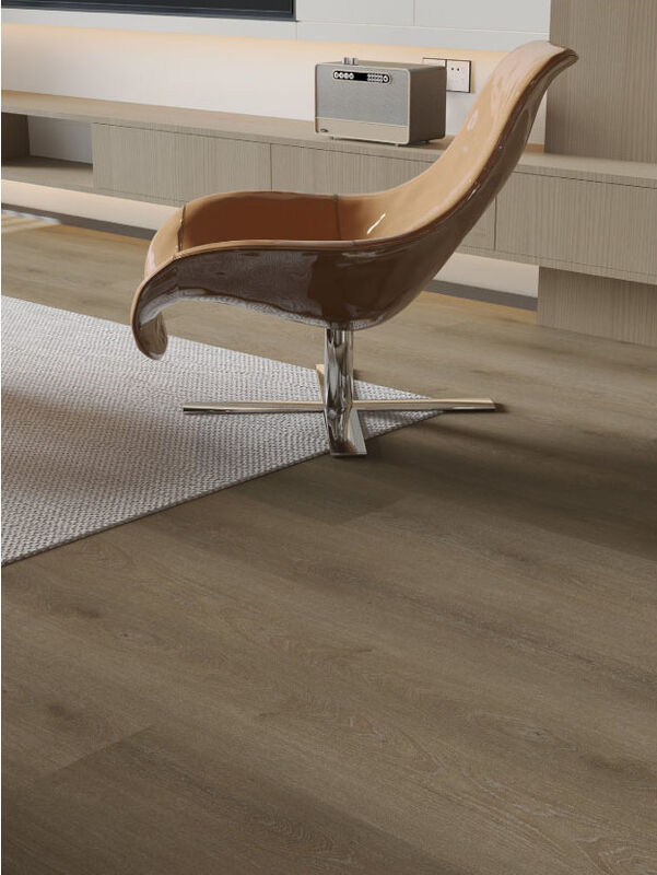 Milos Oak Waterproof Spc Flooring Light Brown Spc Floor Tiles Impact Resistant