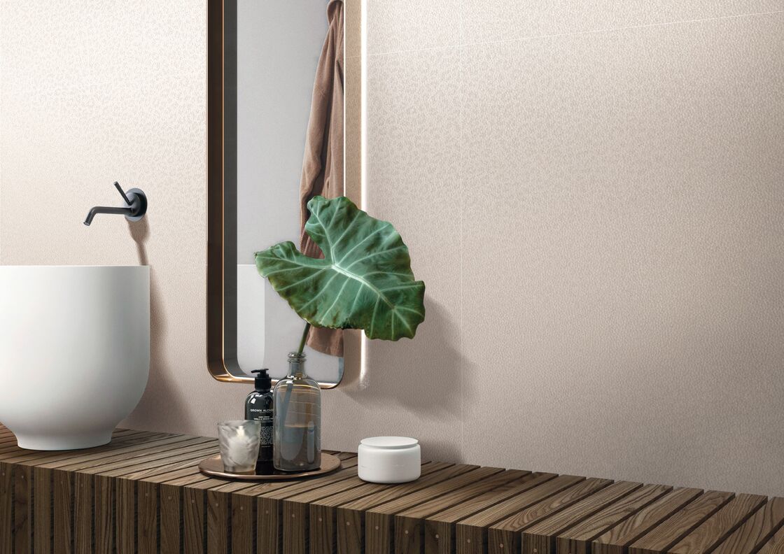 Realistic Leather Texture Tile Mildew Resistance Easy To Clean And Maintain