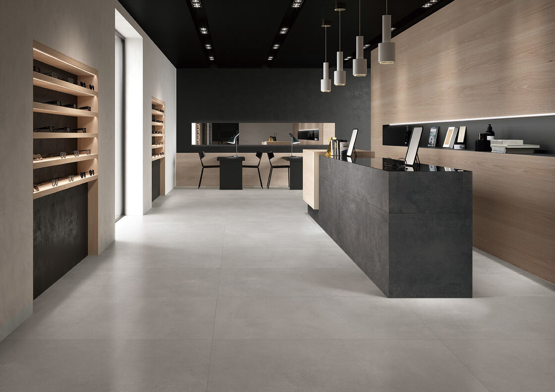 Micro Cement Indoor Tiles Medium Gray Antique Floor Tiles 600*1200mm