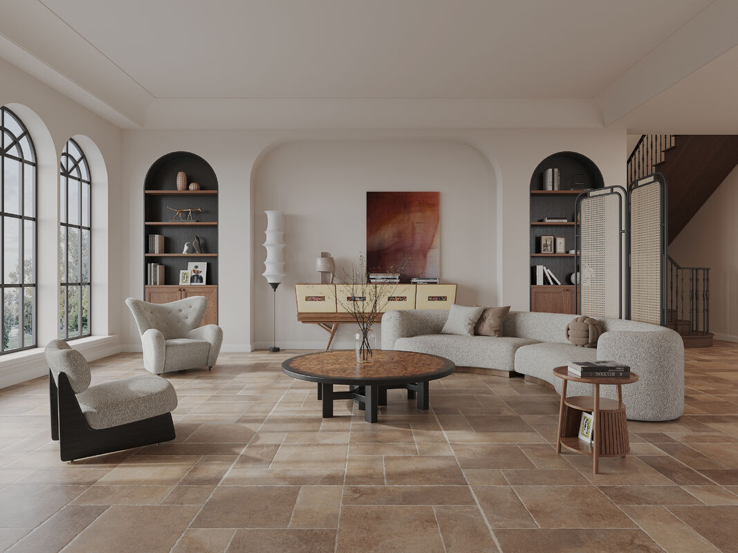 Ancient-style rusted stone Lime Stone Tiles Limestone Exterior Tiles Decoration For High End Courtyards