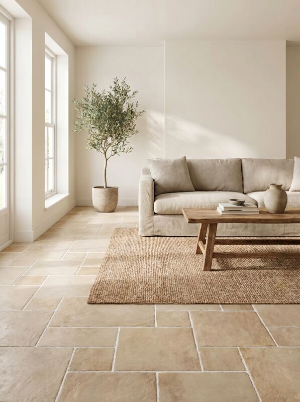 Curved-edge Lame Stone Mixing and laying of 4 different specifications together