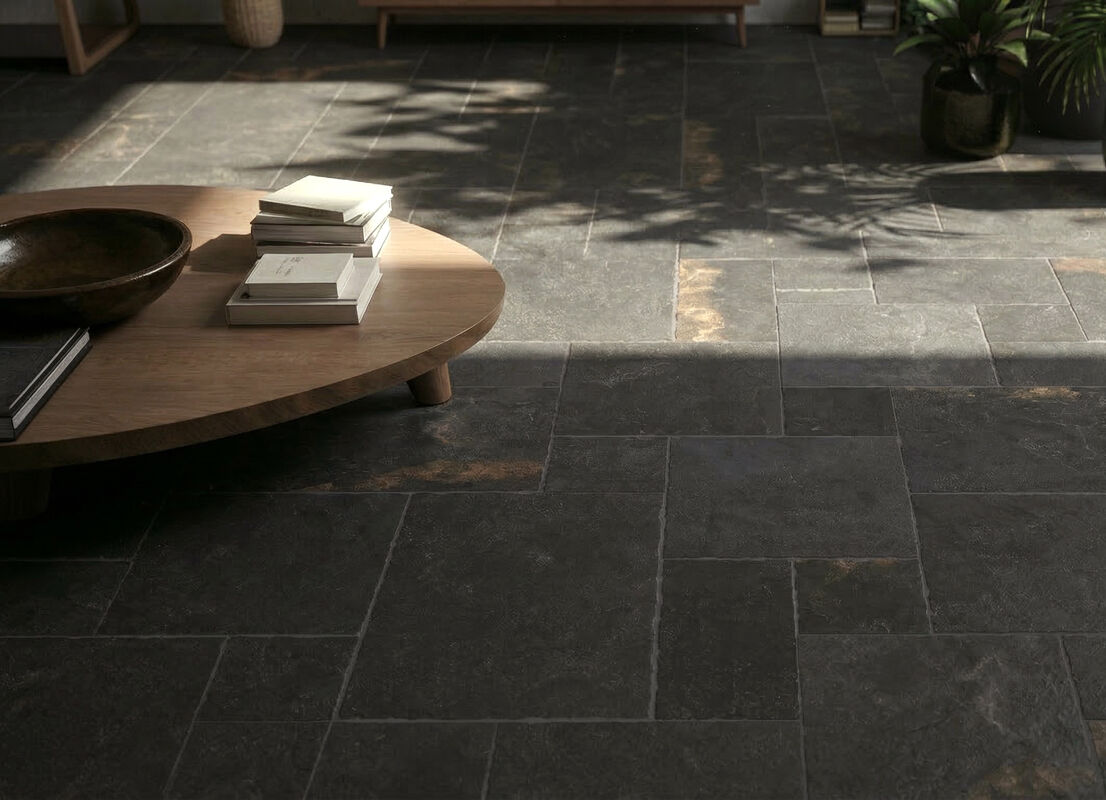 Curved-edge Lame Stone Mixing and laying of 4 different specifications together